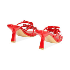 Mules open toe rouges en vernis pour femme, Primadonna, 252137801VEROSS035, 004 preview