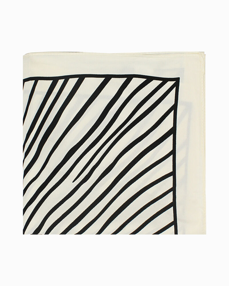 Foulard da donna bianco-nero image number null