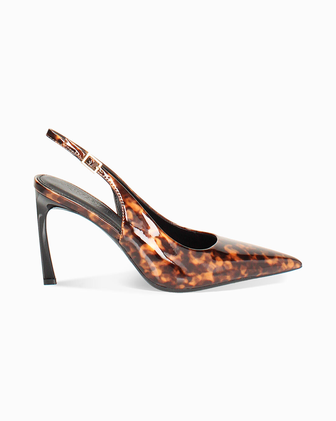 Décolleté slingback leopard con tacco 9 cm