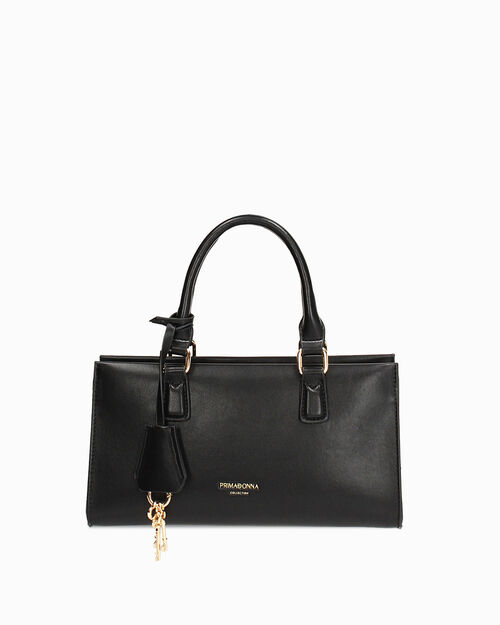 Mini bag nera con tracolla removibile, BLACK