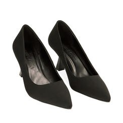 Décolleté negros de tejido , tacòn 7cm, 224954507LYNERO036, 002a
