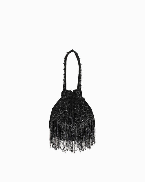 BAG MINI BAG VELVET NERO, BLACK