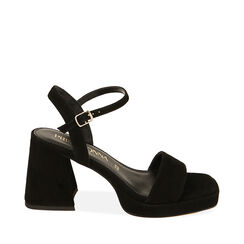 ZAPATOS SANDALIA SUEDE NERO, Primadonna, 21T201203CMNERO035, 001a