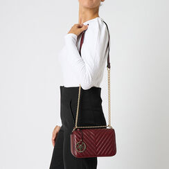 Borsa a tracolla bordeaux, Primadonna, 265700970EPBORDUNI, 002a