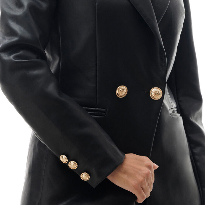 Chaqueta negra elegante shop