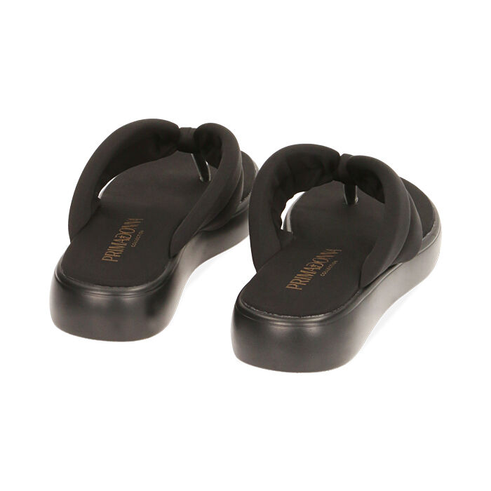 Ciabatte infradito donna nere in nylon Primadonna Collection