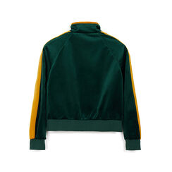 Felpa in velluto verde-giallo con cerniera, Primadonna, 261824051VLVEGIM, 003 preview