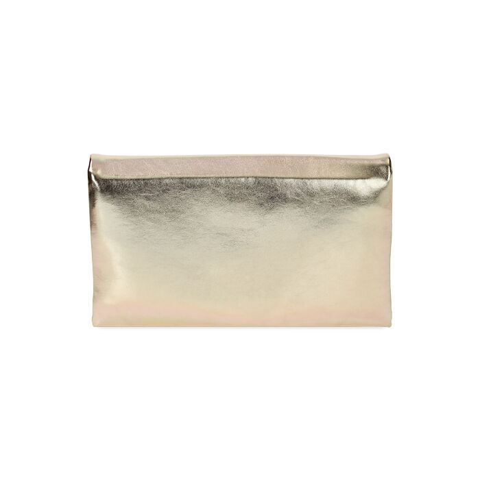 Pochette femme doree en lamine Primadonna Collection