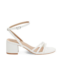 Sandale à talon femme blanc chic, Primadonna, 252770377EPBIAN035, 001a