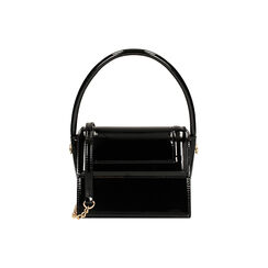 Mini sac femme noir en vernis, Primadonna, 255130057VENEROUNI, 001 preview