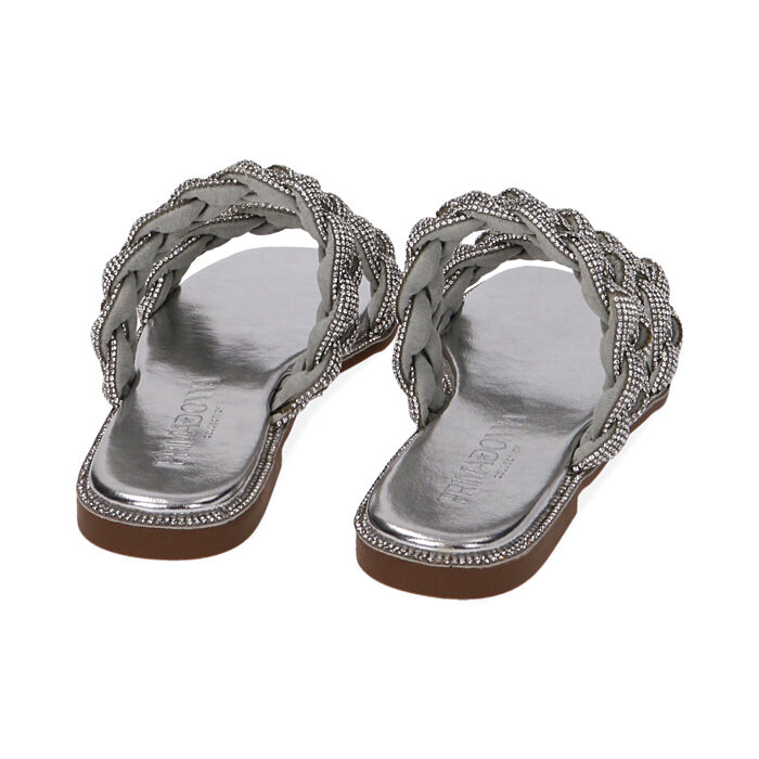 Ciabatte donna gioiello argento laminato Primadonna Collection
