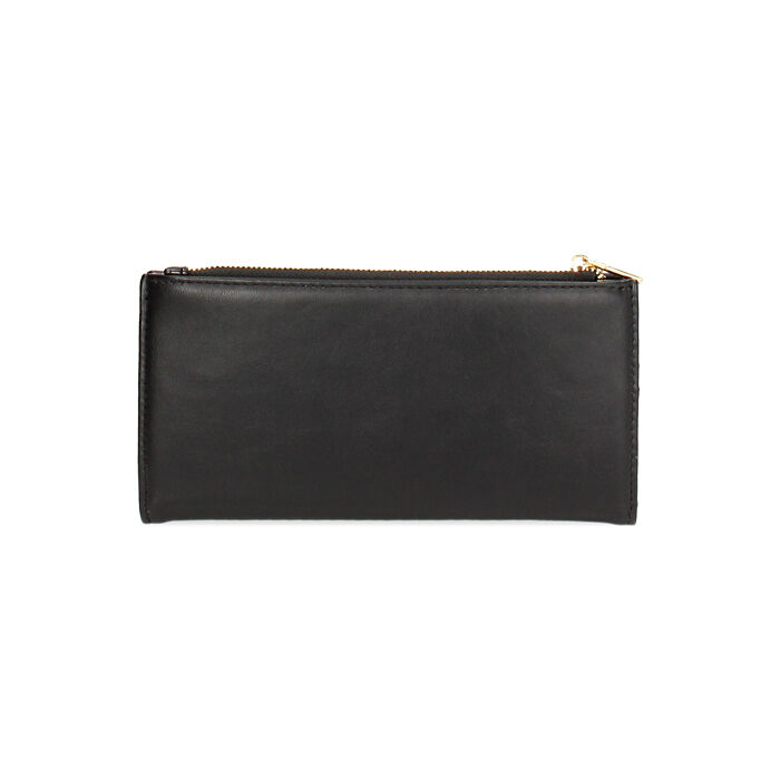 Portafoglio nero con zip Primadonna Collection