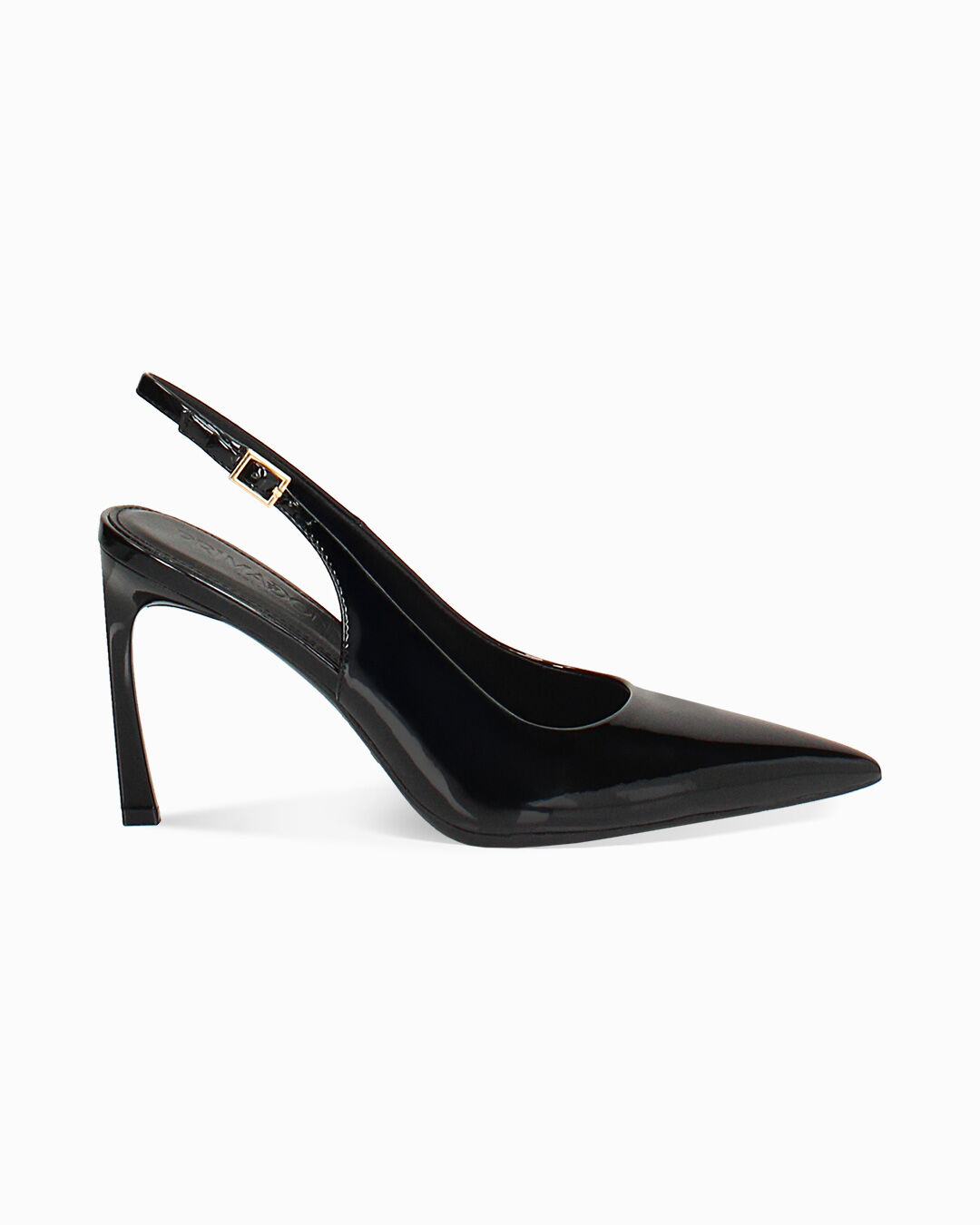 Décolleté slingback nere con tacco di 9 cm