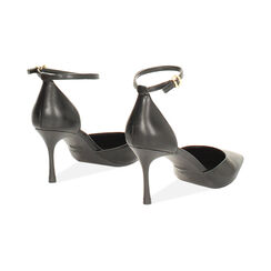 Décolleté open shank nere con tacco di 7,5 cm, Primadonna, 262178010EPNERO040, 004 preview