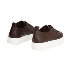 Zapatillas marr&oacute;n oscuro tac&oacute;n 3,5 cm, Primadonna, 270690203ELMORO035, 004 preview