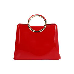 Bolso de mano mujer rojo en charol, Primadonna, 252323636VEROSSUNI, 004 preview