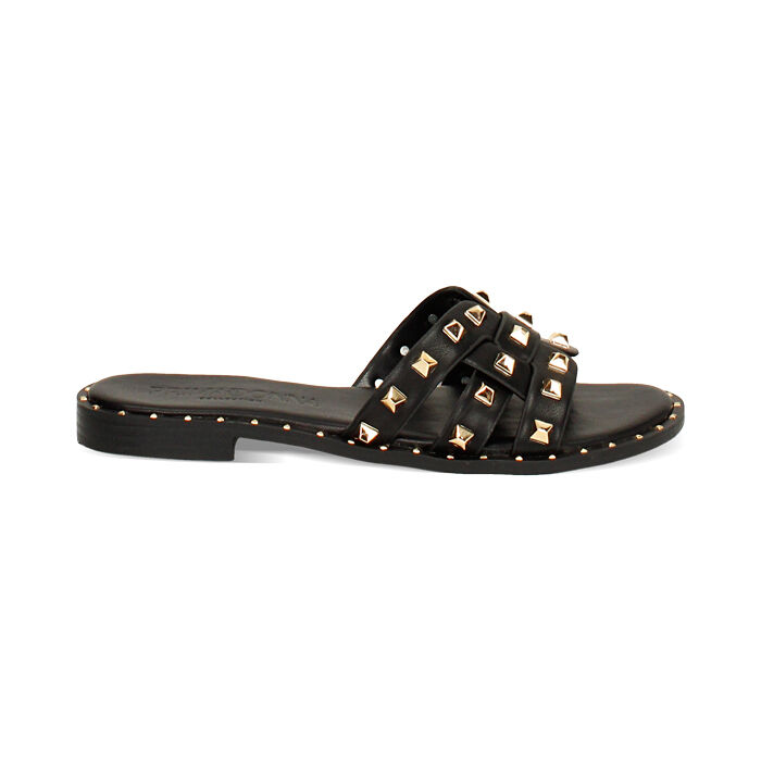 Sandalias planas mujer negras, Primadonna, 254922832EPNERO035