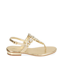 ZAPATOS FLAT LAMINADO OROG, Primadonna, 214909918LMOROG035, 001a