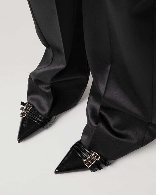 D&eacute;collet&eacute; nere con tacco 4,5 cm, BLACK