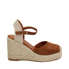 Alpargatas mujer coñac en microfibra, Primadonna, 254920102MFCOGN035, 001a
