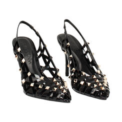 Décolleté slingback mujer negras entrelazadas, Primadonna, 252102821VENERO035, 003 preview