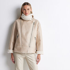 Giacca panna effetto fur, Primadonna, 228502314TSPANNM, 005 preview