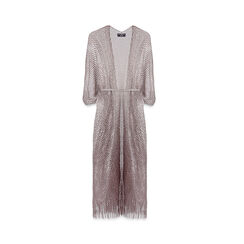 Poncho donna champagne in tessuto con cintura, Primadonna, 25B450102TSCHAMUNI, 003 preview