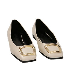 Ballerine panna con fibbia, Primadonna, 224912848EPPANN036, 002a