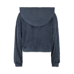 Felpa donna in cotone color jeans, Primadonna, 25S600023COJEANM, 003 preview