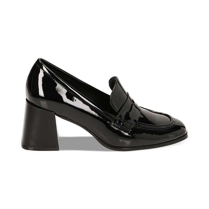 CALZATURA MOCASSINO SINTETICO VERNICE NE, Primadonna, 224888001VENERO037