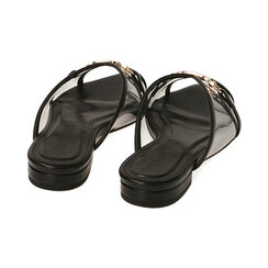 Sandali flat neri in pvc, Primadonna, 192114103EPNERO036, 004 preview