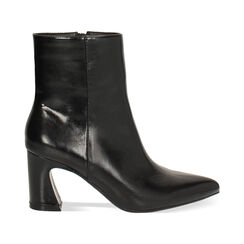Tronchetti neri lucidi con tacco di 7,3 cm, Primadonna, 264909513EUNERO035, 001 preview