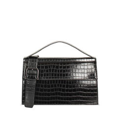 Borsa a mano nera stampa cocco, Promozioni, 24D532501CCNEROUNI, 001a