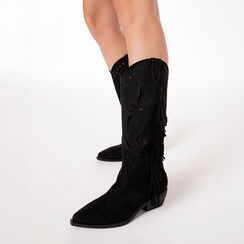 Botas texanas negras tac&oacute;n 5 cm, Primadonna, 27P685502MFNERO035, 002 preview