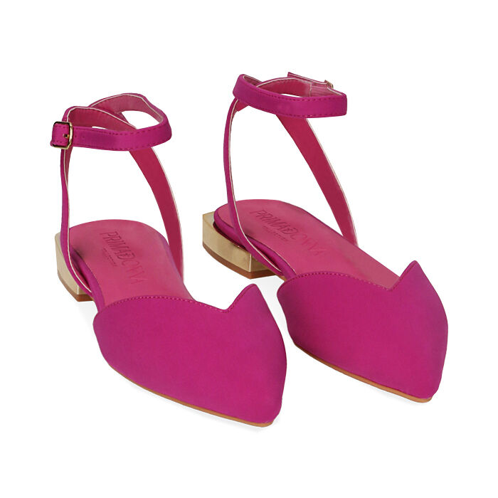 Ballerine donna slingback fucsia in lycra Primadonna Collection