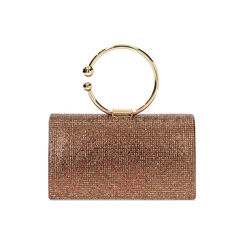 Mini sac femme cuivre en laminé avec pierres, Primadonna, 255102425LPRAMEUNI, 004 preview