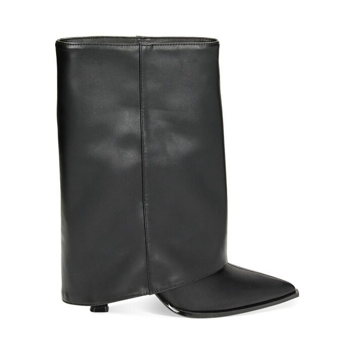 Tronchetti neri, tacco 9,5 cm, Primadonna, 234912927EPNERO039