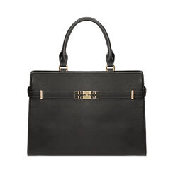 Sac &agrave; main noir au design sophistiqu&eacute;, Primadonna, 27D900672EPNEROUNI, 001 preview