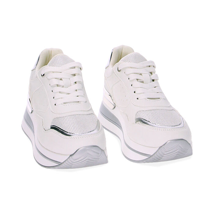 Sneakers donna bianco argento Primadonna Collection