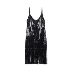 Vestito in paillettes nero con frange, Primadonna, 26C925050PLNEROM, 003 preview