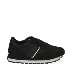 Sneakers nere in tessuto tecnico, Primadonna, 162619079TSNERO035, 001a