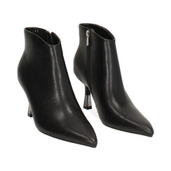 Bottines noires avec talon de 7,5 cm pour femme, Primadonna, 264911701EPNERO035, 003 preview