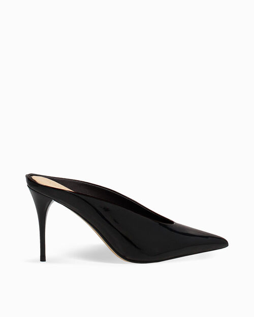 Sabot neri tacco 9 cm, BLACK