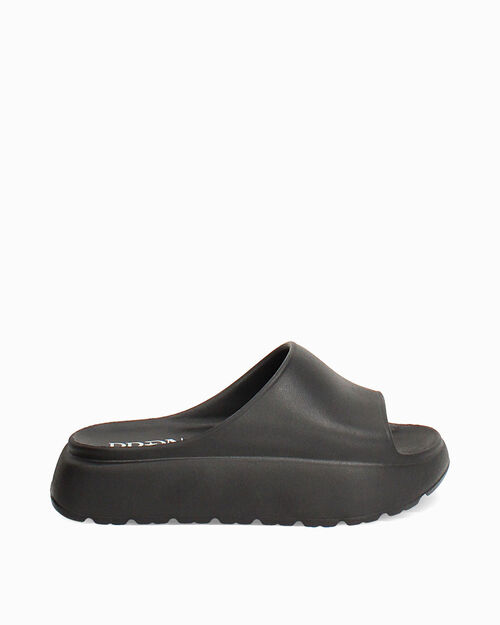 Sandali mare neri con tacco 5 cm, BLACK