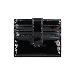 Portafoglio donna nero in vernice, Primadonna, 255127712VENEROUNI, 001 preview