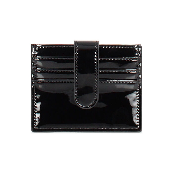 Portafoglio donna nero in vernice, Primadonna, 255127712VENEROUNI