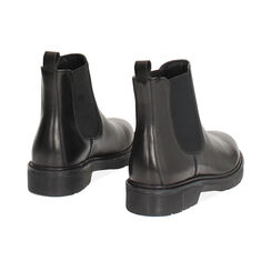 Botín Beatles negros de piel auténtica con suela de goma, Primadonna, 26B810822PENERO035, 004 preview