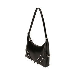 Mini-bag nera con cinghie, Primadonna, 225102561EPNEROUNI, 002 preview