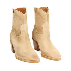 BOOTS RAIN DEMI-BOOT TEXAN SUEDE TAUP, Primadonna, 27T382065CMTAUP036, 002a
