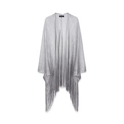 Poncho donna argento in tessuto laminato, Primadonna, 25B450208TSARGEUNI, 001a